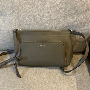 Calvin Klein Olive Green Purse Shoulder Bag